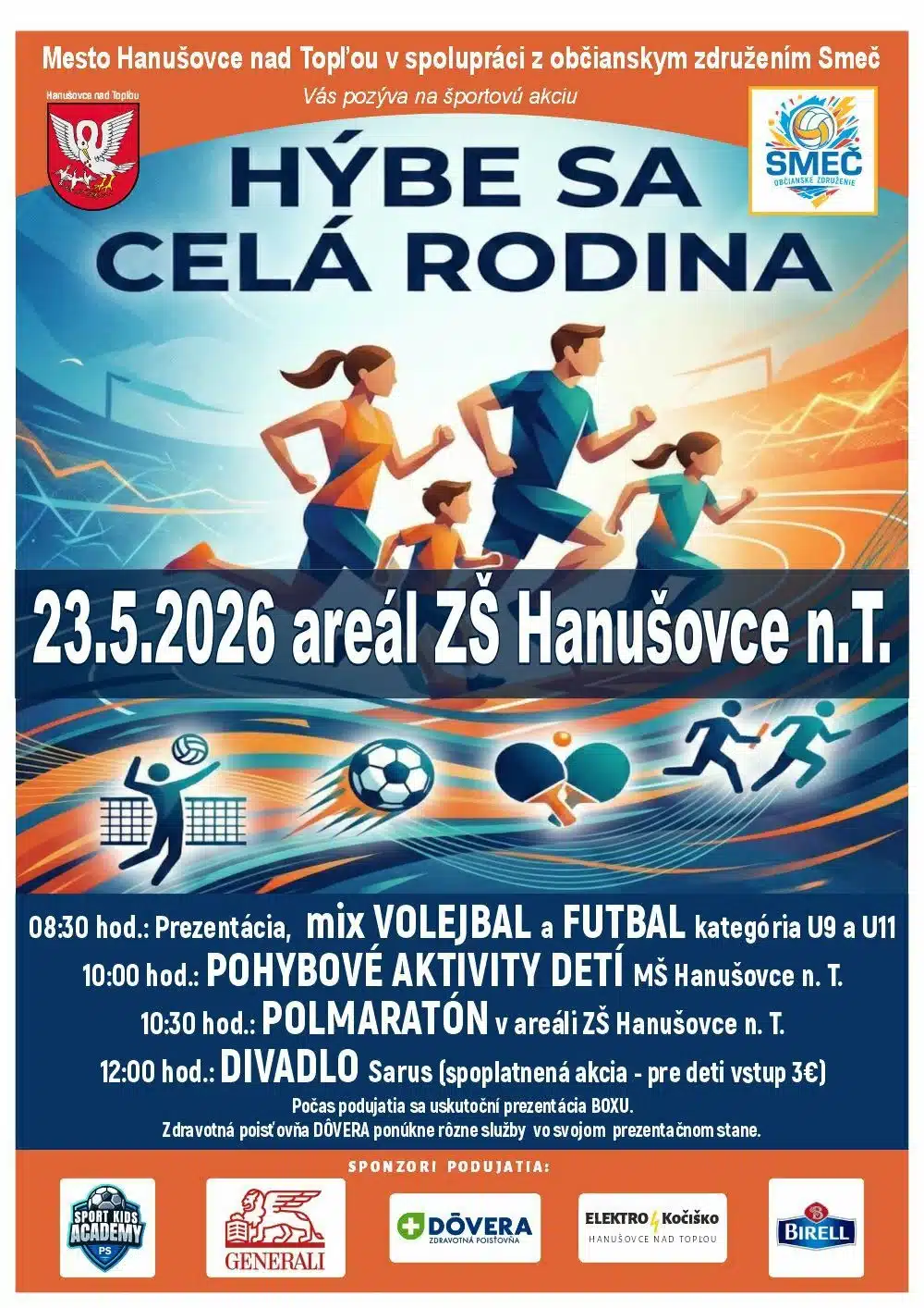 hýbe sa celá rodina